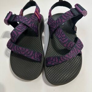 Kids Chaco Z1 Vibram Yampa Berry Blast Sandals Purple Pink
